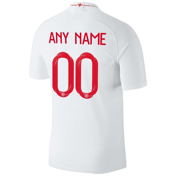 England National Team Home Vapor Match Custom Jersey – White 2019