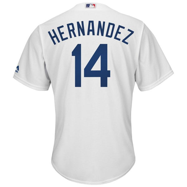 Enrique Hernandez Los Angeles Dodgers Majestic Cool Base Home Player Jersey - White 2019