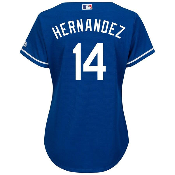 Enrique Hernandez Los Angeles Dodgers Majestic Women's Cool Base Player Jersey -Royal 2019