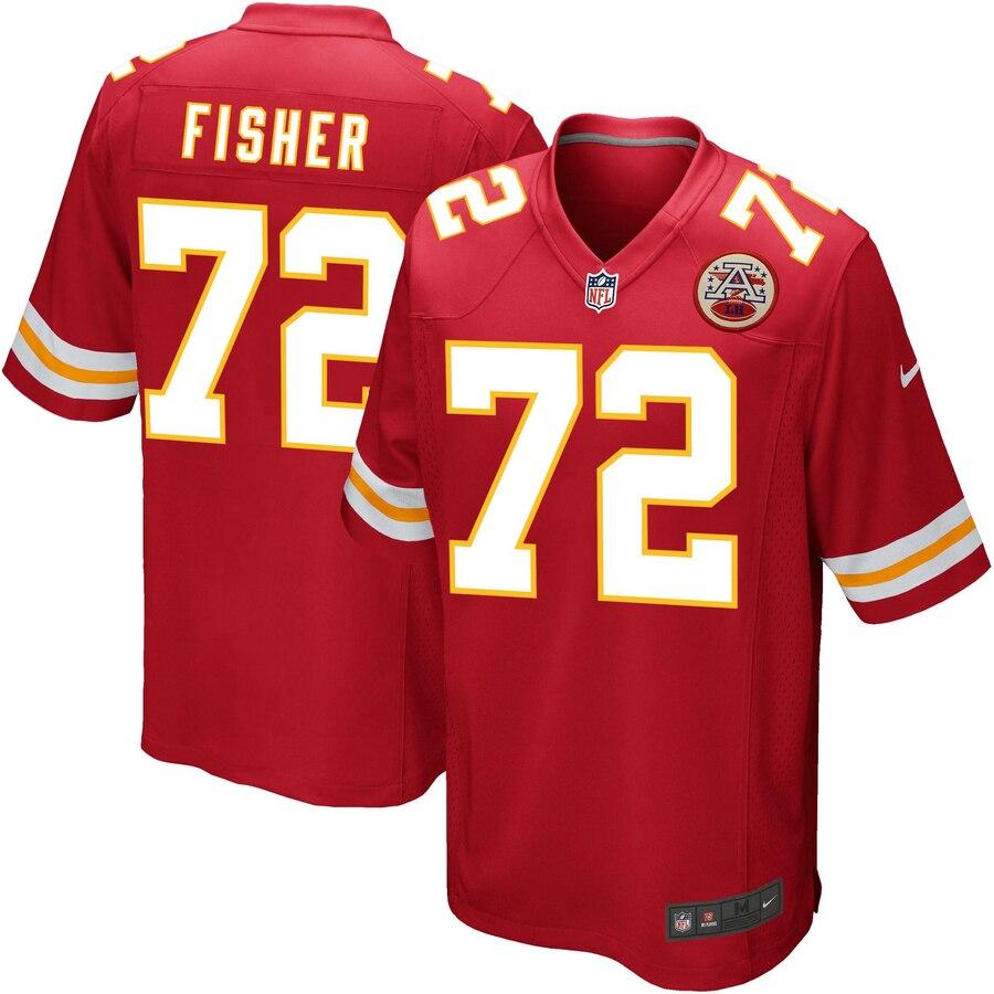 Eric Fisher Kansas City Chiefs Game Jersey - Red 2019