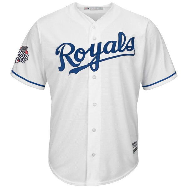 Eric Hosmer Kansas City Royals Majestic 2015 World Series Bound Cool Base Jersey - White 2019