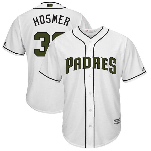 Eric Hosmer San Diego Padres Majestic Memorial Day Cool Base Player Jersey - White 2019