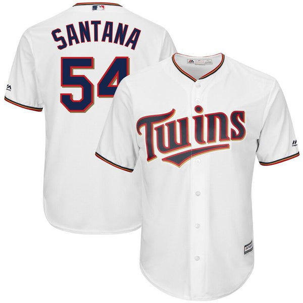 Ervin Santana Minnesota Twins Majestic Home Cool Base Jersey - White 2019