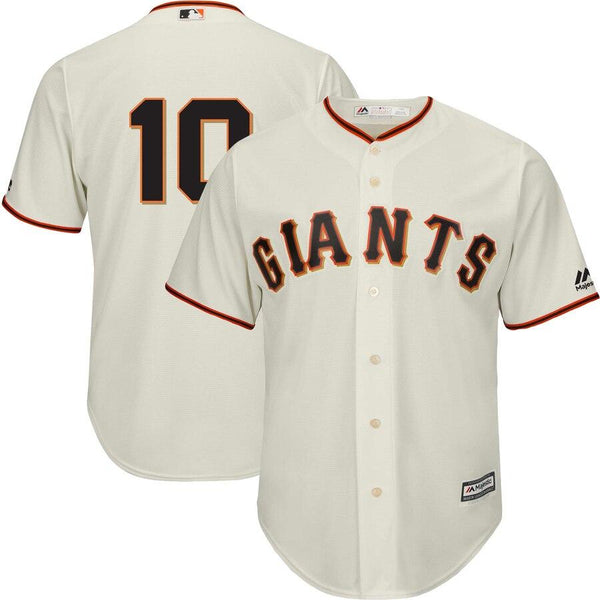 Evan Longoria San Francisco Giants Majestic Official Team Cool Base Player Jersey – Cream 2019