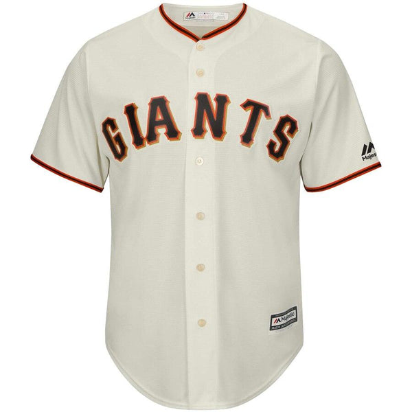 Evan Longoria San Francisco Giants Majestic Official Team Cool Base Player Jersey – Cream 2019