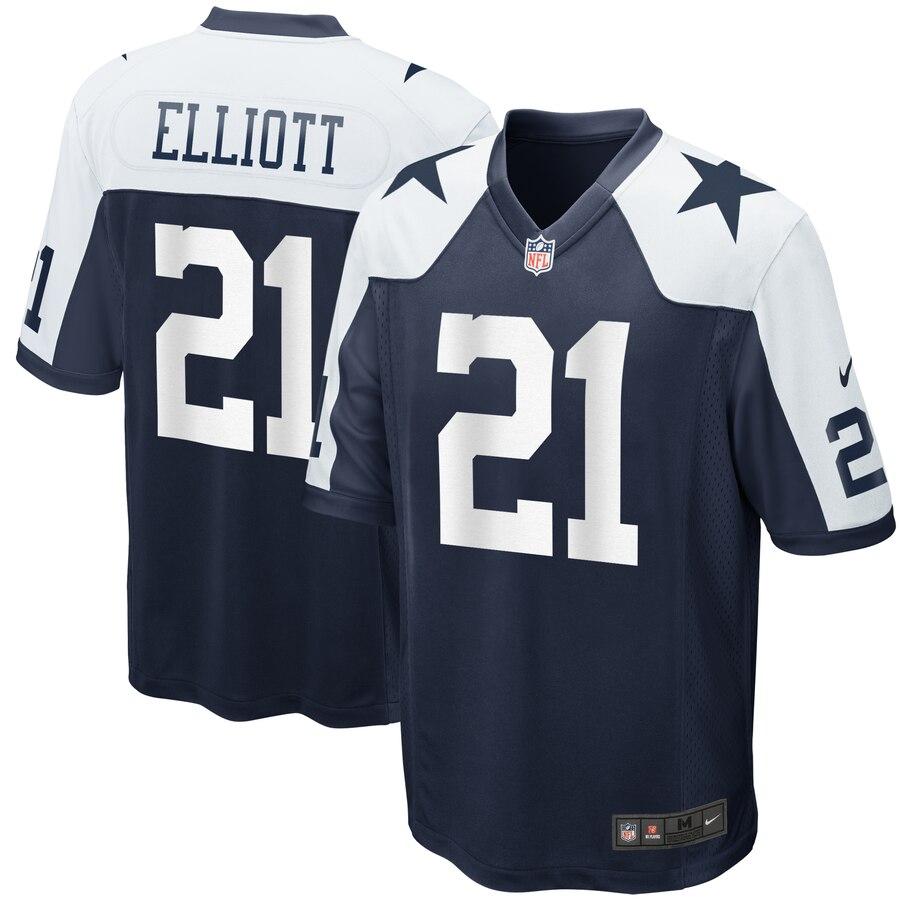 Ezekiel Elliott Dallas Cowboys Alternate Game Jersey - Navy 2019