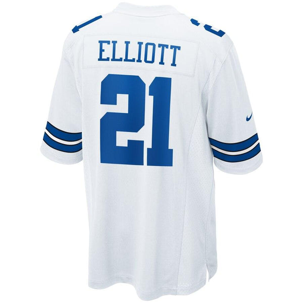 Ezekiel Elliott Dallas Cowboys Game Jersey - White 2019