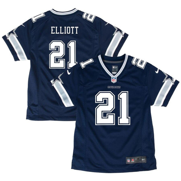 Ezekiel Elliott Dallas Cowboys Youth Game Jersey - Navy 2019