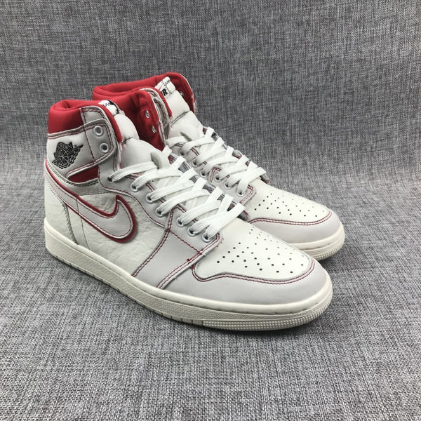 Nike Air Jordan 1 High Retro OG White Red Shoes Basketball Men Size US 7 - 13