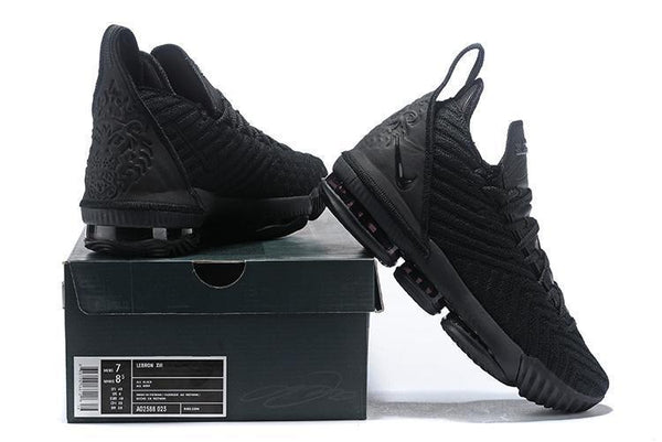Nike Lebron XVI 16 EP All Black Men Shoes Sale Size US7,8,8.5,9,10,11,12