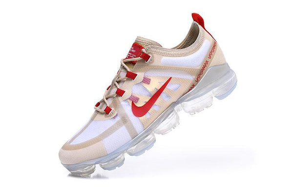 Nike Air Vapormax 2019  'White Red' Shoes Sneakers Men Women Sale Size US 7, 8, 8.5, 9, 10, 11