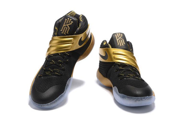 Nike Kyrie 2 Black Gold Men Basketball Shoes Sale Size US 7,8,8.5,9.5,10,11,12