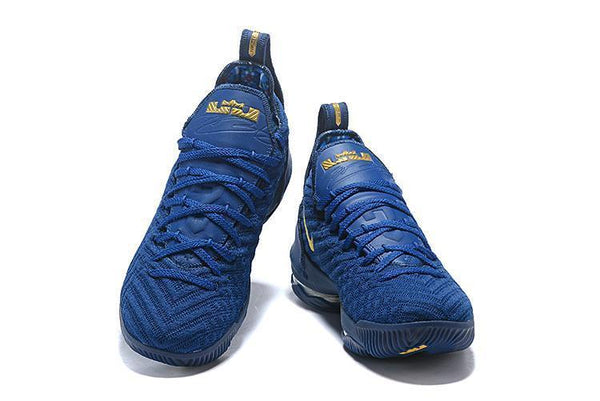 Nike Lebron XVI 16 EP Dark Blue Gold Men Shoes Sale Size US7,8,8.5,9,10,11,12
