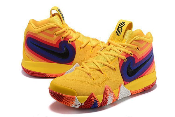 Nike Kyrie 4 "70s" Yellow Men Basketball Shoes Sale Size US 7,8,8.5,9.5,10,11,12