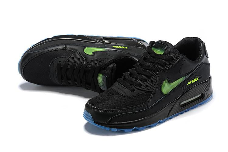 Nike Wmns Air Max 90 'Black Green' Shoes Sneaker Sale Men Size US 7, 8, 8.5, 9, 10, 11