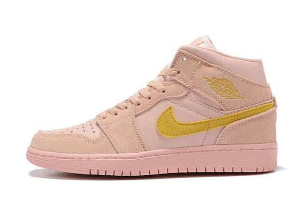 Nike Air Jordan 1 Mid 'Coral Gold' Sneaker Shoes Sale Men Size 7-12