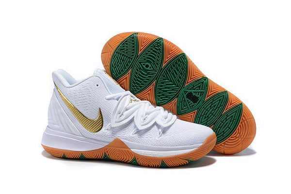 Kyrie 5 GS 'Irish' White Gold Basketball Shoes Men Sale Size US 7,8,8.5,9.5,10,11,12