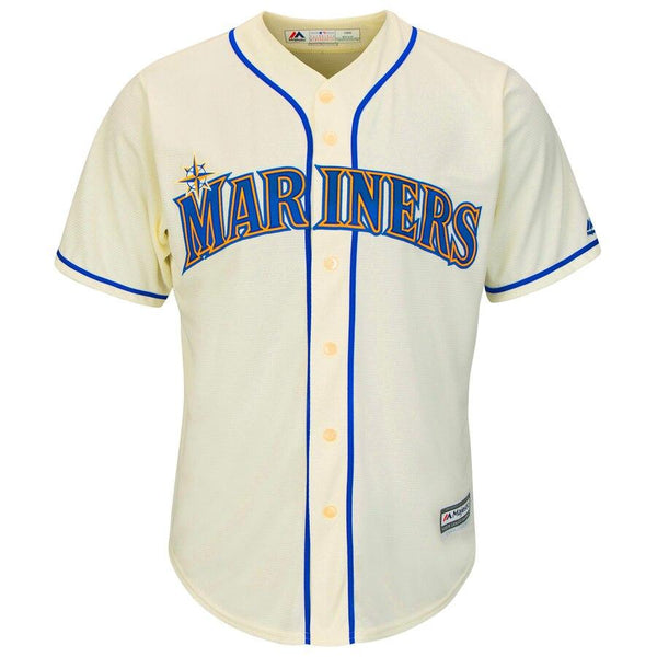 Felix Hernandez Seattle Mariners Majestic Cool Base Player Jersey - Cream 2019