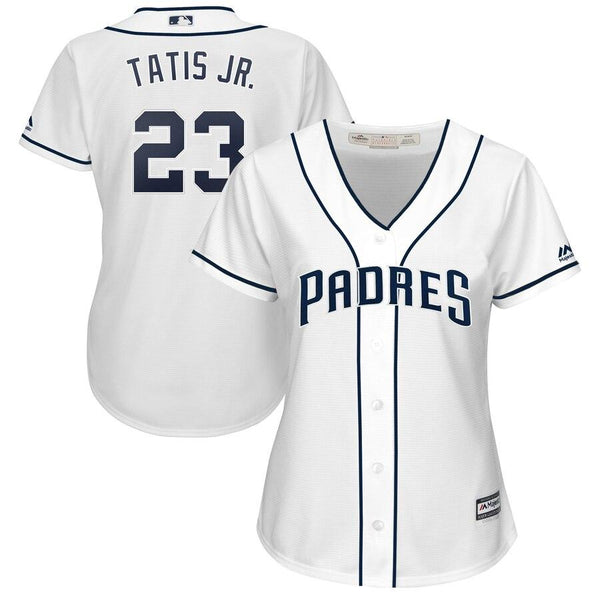 Fernando Tatis Jr. San Diego Padres Majestic Women's Home Cool Base Player Jersey - White 2019