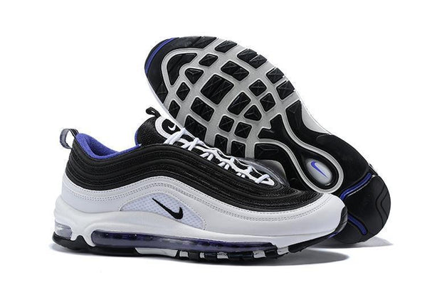 Nike Air Max 97 Black White Blue Shoes Sale Size US 7, 8, 8.5, 9, 10, 11