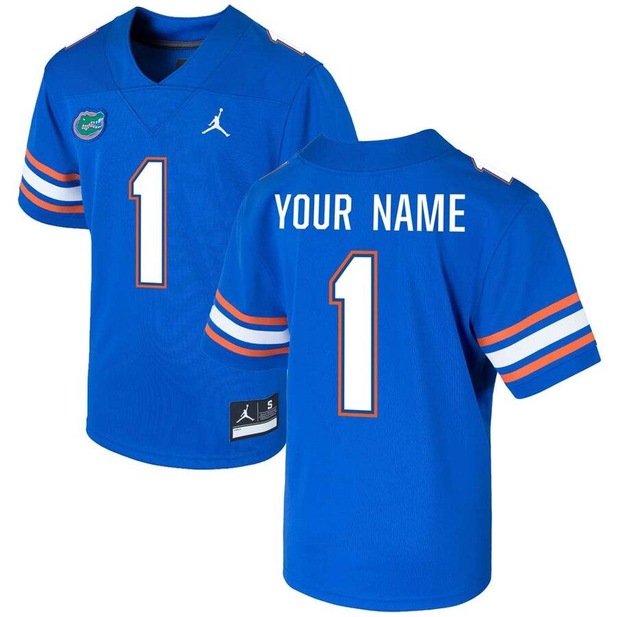 Florida Gators Jordan Brand Youth Custom Game Jersey – Royal 2019