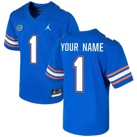 Florida Gators Jordan Brand Youth Custom Game Jersey – Royal 2019