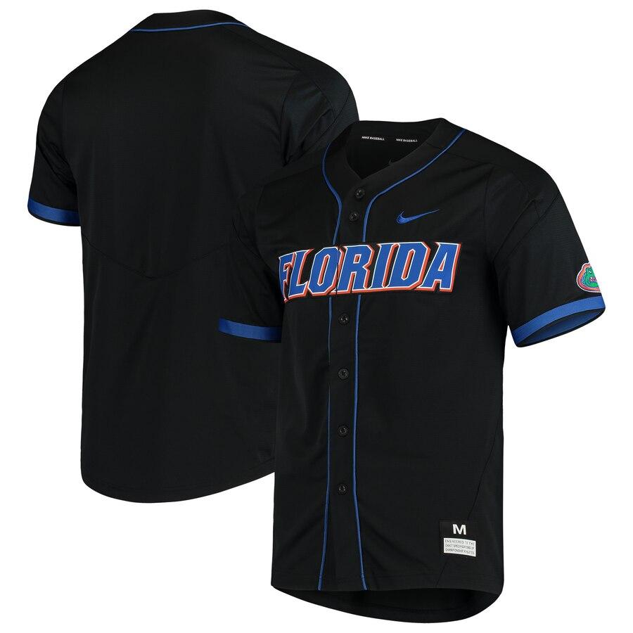 Florida Gators Vapor Untouchable Elite Full-Button Replica Baseball Jersey - Black 2019