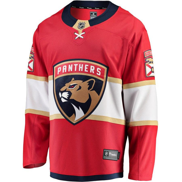 Florida Panthers Home Breakaway Custom Jersey - Red 2019