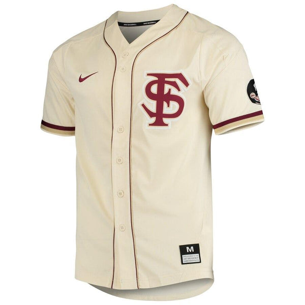Florida State Seminoles Vapor Untouchable Elite Full-Button Replica Baseball Jersey - Tan 2019