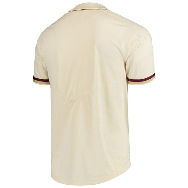Florida State Seminoles Vapor Untouchable Elite Full-Button Replica Baseball Jersey - Tan 2019