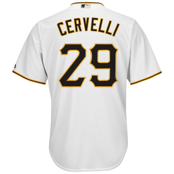 Francisco Cervelli Pittsburgh Pirates Majestic Cool Base Player Jersey - White 2019
