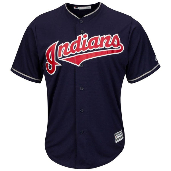 Francisco Lindor Cleveland Indians Majestic Alternate Official Cool Base Replica Player Jersey - Navy 2019