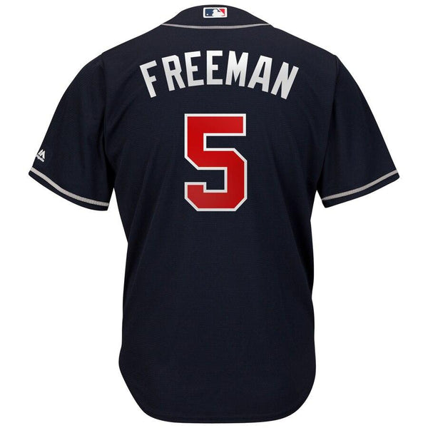 Freddie Freeman Atlanta Braves Majestic 2019 Alternate Official Cool Base Player Jersey - Navy 2019