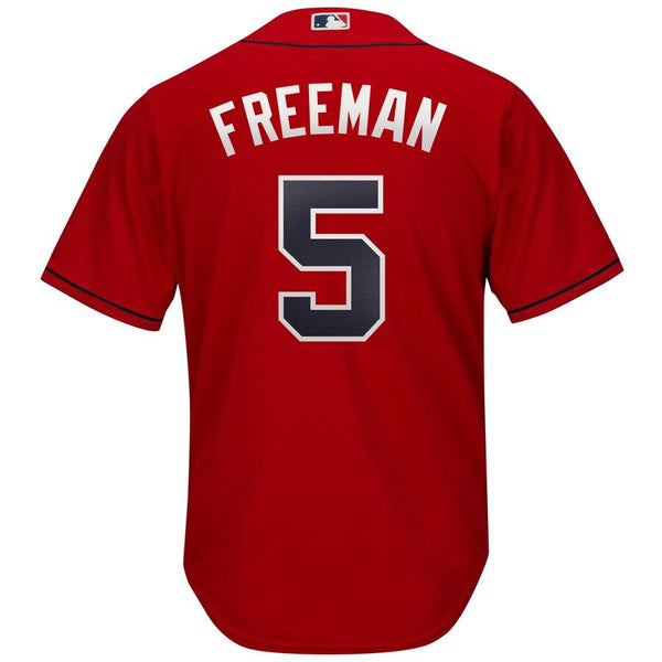 Freddie Freeman Atlanta Braves Majestic 2019 Alternate Official Cool Base Player Jersey - Scarlet 2019