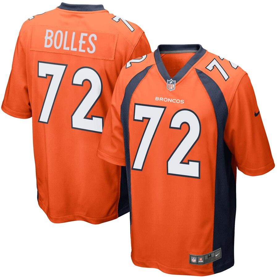 Garett Bolles Denver Broncos Game Jersey - Orange 2019