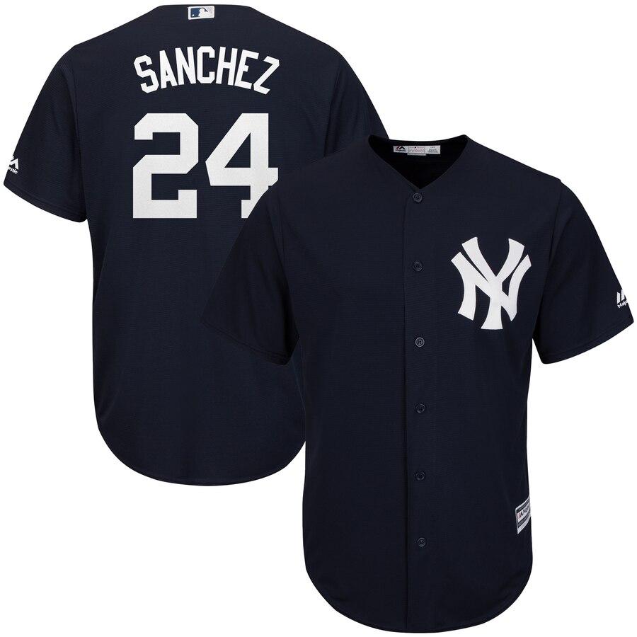 Gary Sanchez New York Yankees Majestic Fashion Official Cool Base Replica Player Jersey - Navy 2019
