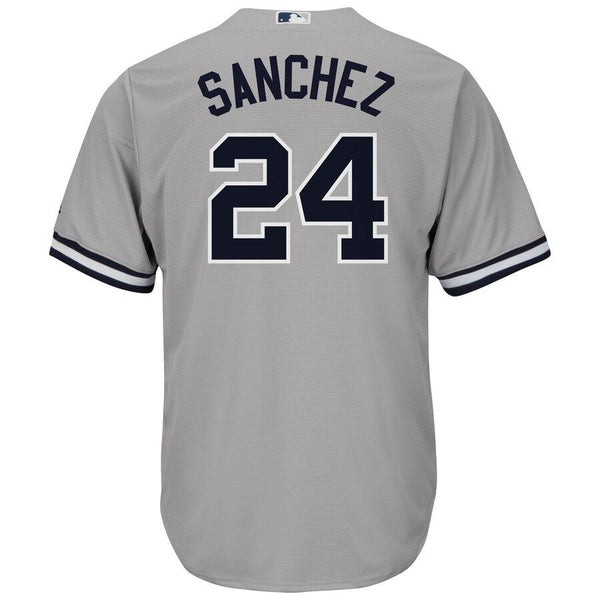 Gary Sanchez New York Yankees Majestic Road Official Cool Base Player Jersey - Gray 2019