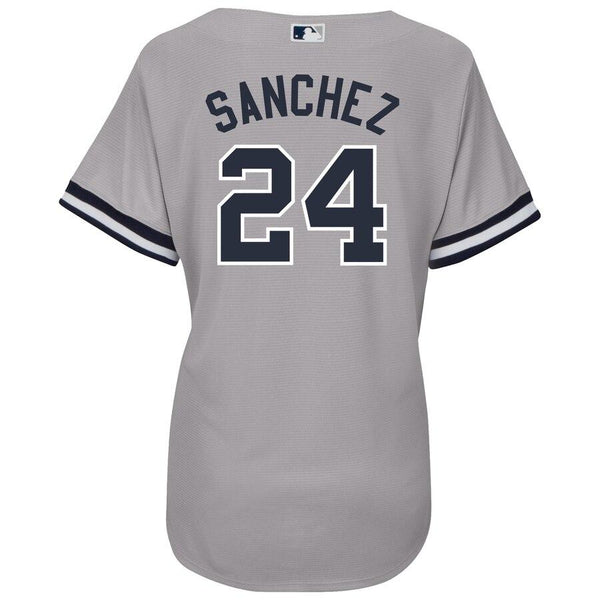 Gary Sanchez New York Yankees Majestic Women's Cool Base Player Jersey - Gray 2019