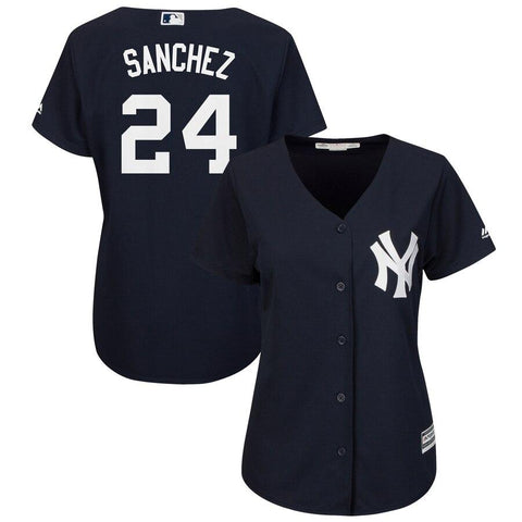 Gary Sanchez New York Yankees Majestic Women's Fashion Cool Base Player Jersey - Navy 2019