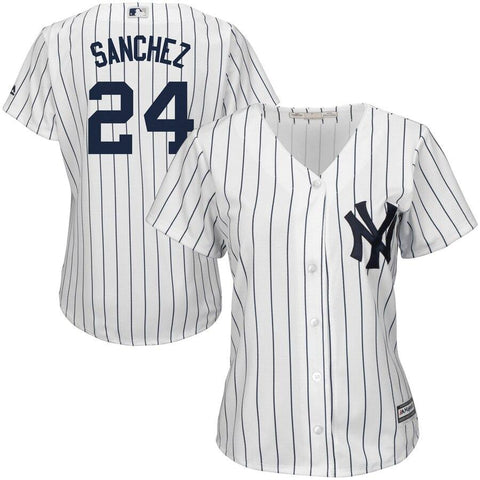 Gary Sanchez New York Yankees Majestic Women's Home Cool Base Player Jersey - White 2019