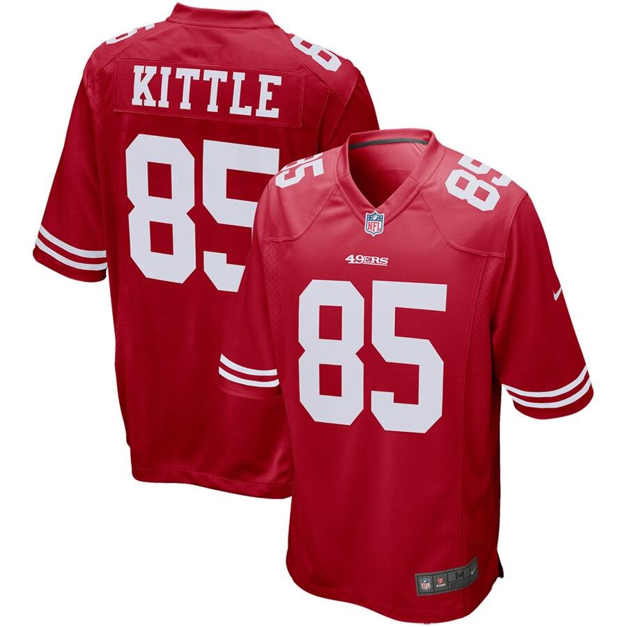 George Kittle San Francisco 49ers Game Jersey - Scarlet 2019