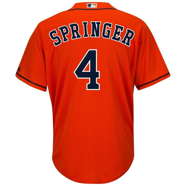 George Springer Houston Astros Majestic Cool Base Player Jersey - Orange 2019