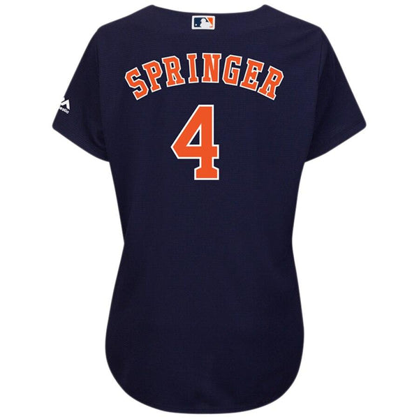 George Springer Houston Astros Majestic Women's Team Cool Base Player Jersey – Navy 2019