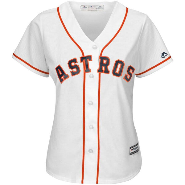 George Springer Houston Astros Majestic Women's Team Cool Base Player Jersey – White 2019
