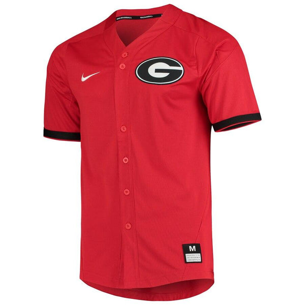 Georgia Bulldogs Vapor Untouchable Elite Full-Button Replica Baseball Jersey - Red 2019