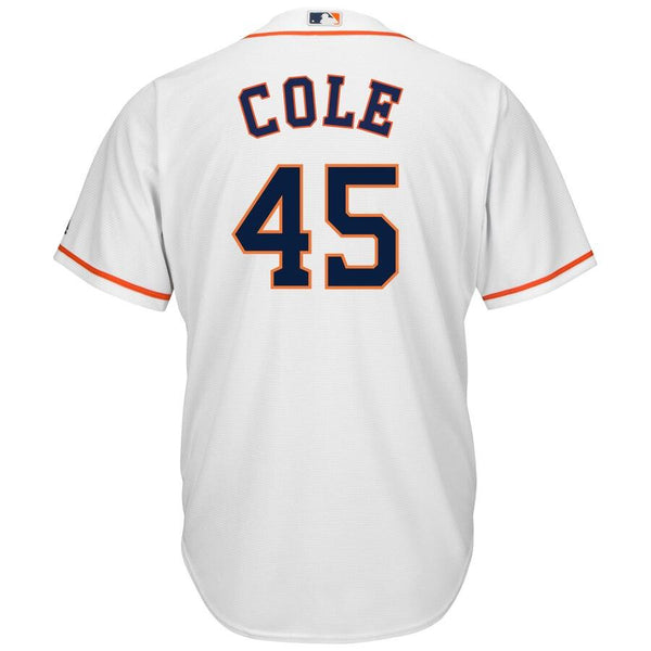 Gerrit Cole Houston Astros Majestic Home Cool Base Player Jersey – White 2019