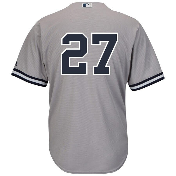 Giancarlo Stanton New York Yankees Majestic Cool Base Player Replica Jersey – Gray 2019