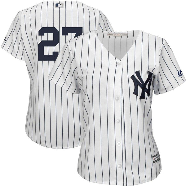 Giancarlo Stanton New York Yankees Majestic Women's Team Cool Base Player Jersey – White 2019