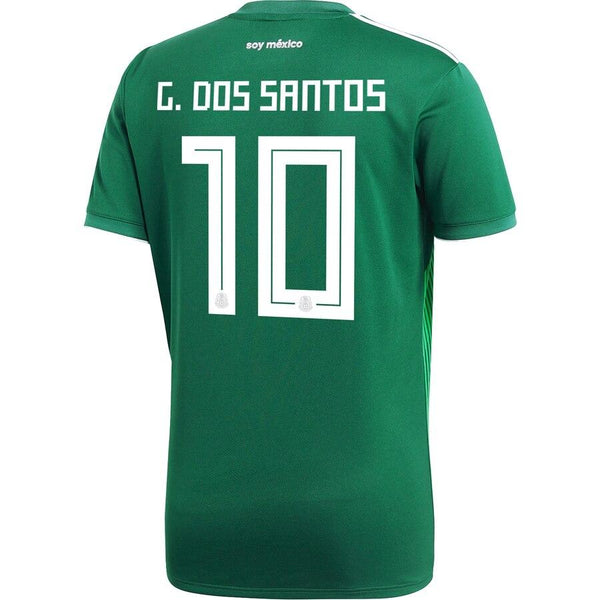 Giovani dos Santos Mexico National Team Youth Home Replica Jersey - Green 2019
