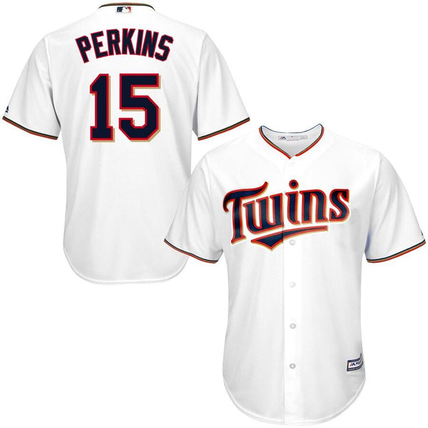 Glen Perkins Minnesota Twins Majestic Official Cool Base Player Jersey - White 2019